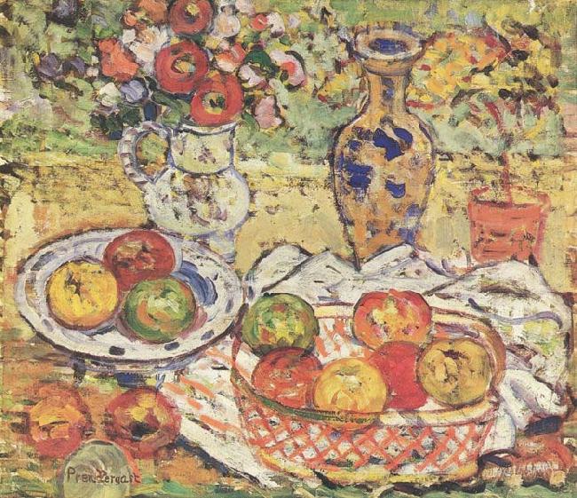 Maurice Prendergast Still Life w Apples oil painting image